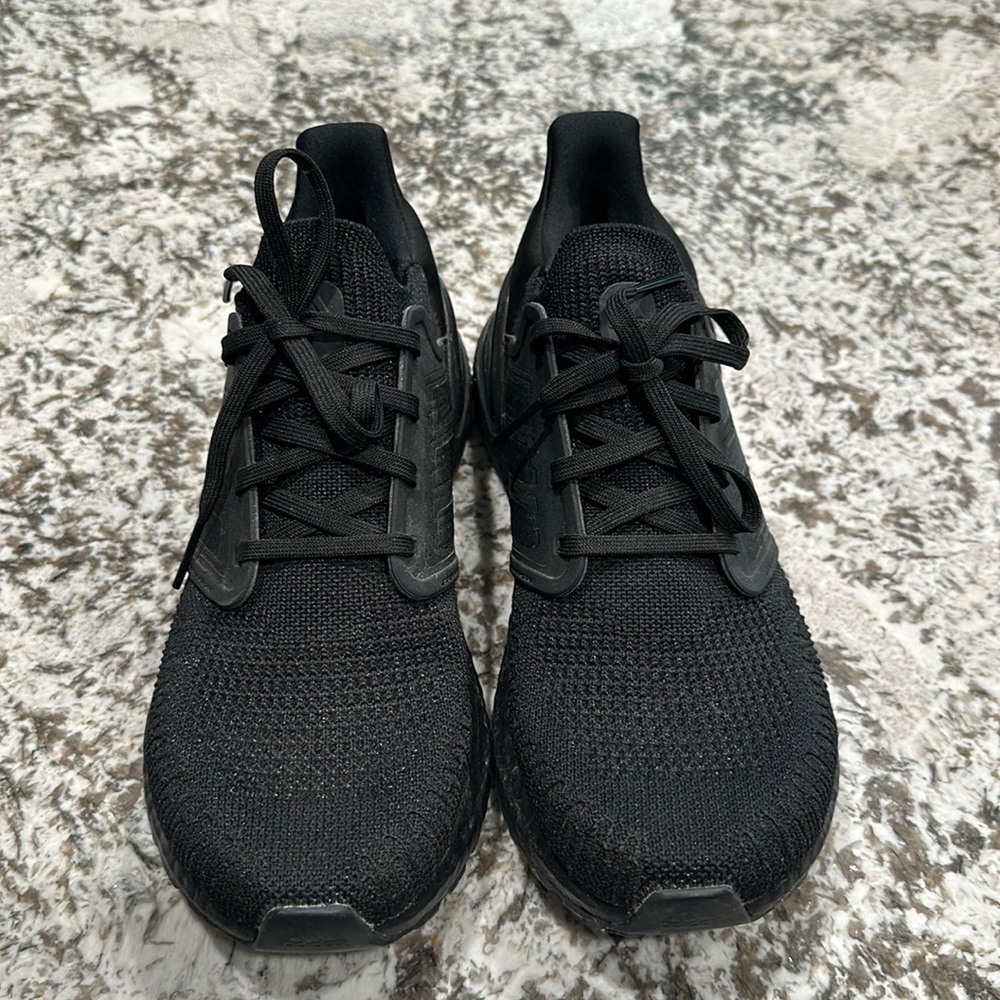 adidas UltraBoost 20 all black. Worn a couple times. Size 8.5 women's